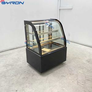 Vitrine réfrigérée pour gâteaux à plateau en verre incurvé, mini-présentoir à gâteaux, très demandée - Product Image 5