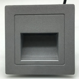 86*86mm 3 W gris blanco y negro color IP65 al aire libre cálido luz empotrada de paso led luz de pared - Product Image 3
