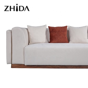 Zhizhida — ensemble canapé 3 places, meubles de maison, salon, accoudoir incurvé de luxe, en tissu, vente en gros - Product Image 3