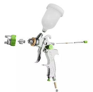 Nouveau kit de <span class=keywords><strong>pistolet</strong></span> à <span class=keywords><strong>peinture</strong></span> haute pression HVLP avec alimentation <span class=keywords><strong>par</strong></span> <span class=keywords><strong>gravité</strong></span>, buse pneumatique de 1,3/1,7 mm, pression d'air de 8 bars, capacité du gobelet de 600 ml - Product Image 3