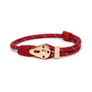 Bracelet en corde tressée ajustable unisexe, bijou d'amitié fait à la main, tissé, réglable, Diy, bricolage