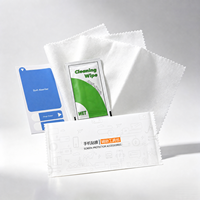 Kit de nettoyage d'écran de téléphone avec chiffon en microfibre, lingettes humides, absorbeur de poussière et autocollants de charnière – Vente en gros OEM
