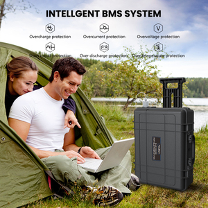 Station d'alimentation solaire portable 3000W, générateur LiFePO4 110V/220V pour voiture, camping et urgences - Prix raisonnable - Product Image 3