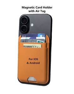 Cartera Magnética para Teléfono Android/iOS, con Ranuras para Tarjetas, Localizador GPS, Compatible con AirTag, de Cuero, con Soporte Magnético para AirTags - Product Image 1