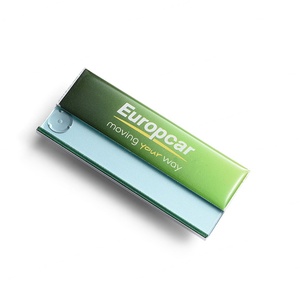 สติกเกอร์อีพ็อกซี่สีเขียว แม่เหล็กสไตล์เรียบง่าย ป้ายชื่อพลาสติกที่น่าสนใจ - Product Image 3