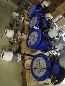 Débitmètre électromagnétique industriel pour l'eau et les eaux usées, communication RS485, précision +/-0,5%, construction en acier inoxydable - Product Image 6