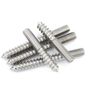 Tornillo de acero inoxidable 304 de doble rosca para colgar en madera, perforador metálico de rosca <span class=keywords><strong>sin</strong></span> <span class=keywords><strong>fin</strong></span> para ojales - Product Image 3
