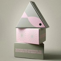 Boîtes à gâteaux en papier kraft triangulaires avec séparateur, fourniture d'usine