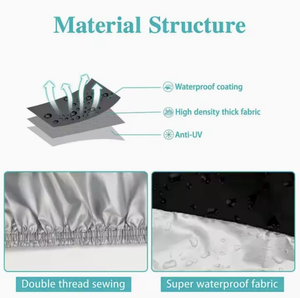 Housse de <span class=keywords><strong>moto</strong></span> imperméable en Oxford 300D de qualité supérieure, résistante à la chaleur et aux UV, avec logo personnalisé pour Yamaha, idéale pour le stockage hivernal - Product Image 6