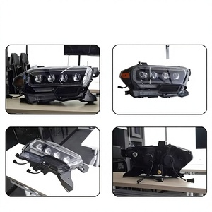 Ensemble de phares LED automatiques pour voiture, accessoires de phares modifiés pour Toyota Tacoma N300 2015-2020 2016-2023, 4 lentilles - Product Image 2