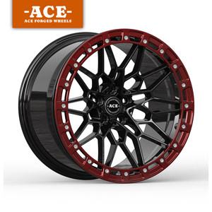 Rines Forjados Monoblock Beadlock Rojos y Negros de 17X10, 18X9 y 19X10 con Diseño Cóncavo Profundo para <span class=keywords><strong>BMW</strong></span> 5X112 5X120 - Product Image 1