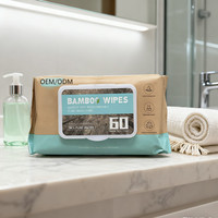 Biodegradable <strong>Flushable</strong> Bamboo Butt Cleaning Wet <strong>Wipes</strong> Wholesale Custom logo Private Label Plant Based Large Pack