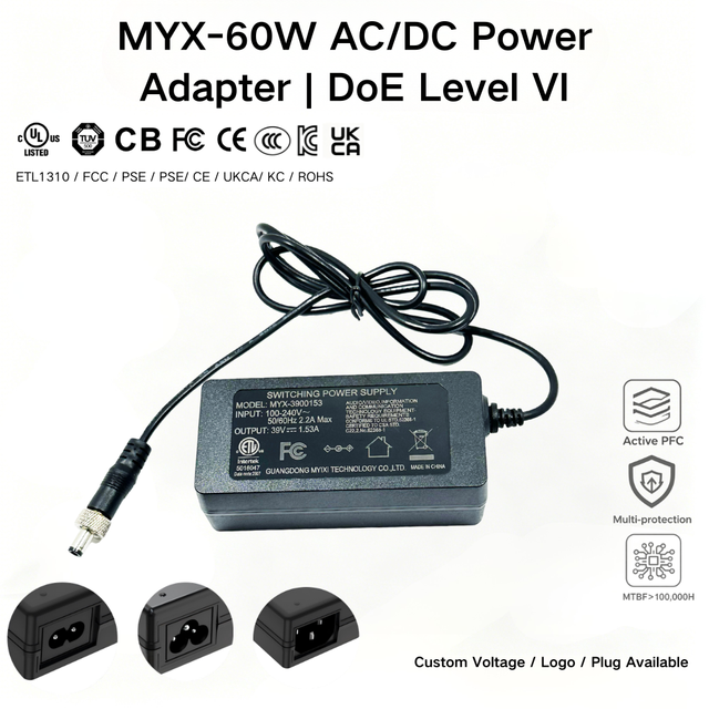 12v 24v 16v 220v 19.5v 3.42a 7.5v 32v AC/DC 65W High Efficiency PC Material Power Adapter for Electronic Devices