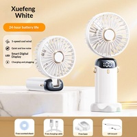 Mini ventilateur de bureau USB pour garage, ventilateur portable à main, ventilateurs de cou portables pour la maison, cinq vitesses de vent réglables