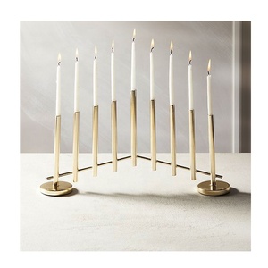 Portavelas decorativo de luz en T con vidrio votivo, diseño único de lujo para sala de estar - Product Image 6