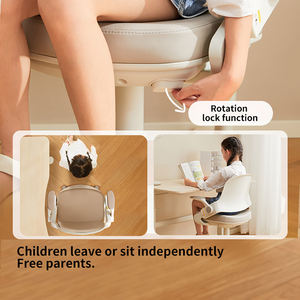 Chaise d'étude ergonomique réglable pour enfants avec système de rotation à pression et dossier articulé pour la chambre des enfants à <span class=keywords><strong>domicile</strong></span> - Product Image 2
