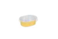 Petit bac à papier d'aluminium jetable de 50ML Insert de cupcake jetable Plateau de transport pour la cuisson Conteneurs jetables en papier d'aluminium