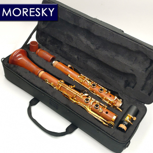 คลาริเน็ต MORESKY G Oehler System ไม้เรดวูด โมปาน ชุบทอง 18 คีย์ รุ่นปรับแต่งพิเศษ M211 - Product Image 1