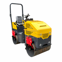 Compacteur vibrant à double tambour de 1 tonne pour travaux de construction, mini-rouleau compresseur YSW201H