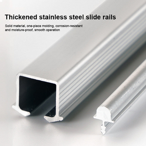 Phụ kiện hiển thị phòng ngủ ẩn với đường ray linh hoạt bánh xe cơ chế tủ quần áo trượt tích hợp phần cứng Tủ di động - Product Image 2