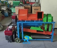 Machine à décortiquer le maïs multifonctionnelle portable avec roues, facile à utiliser pour le maïs, le soja, le sorgho, l'arachide