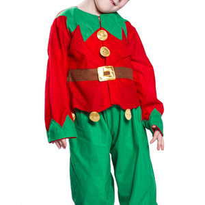 Nuevo Conjunto <span class=keywords><strong>de</strong></span> <span class=keywords><strong>Disfraces</strong></span> <span class=keywords><strong>de</strong></span> Duende Navideño para Niños, para Fiestas, Eventos y Fotografía - Product Image 5