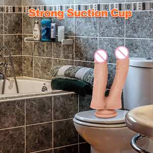 Realistischer doppel endiger langer riesiger <span class=keywords><strong>Dildo</strong></span> für Frauen Masturbation Vagina G-Punkt-Stimulation Lebensechtes männliches Penis-Sexspielzeug für Erwachsene - Product Image 4