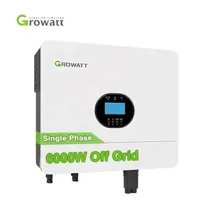 Growatt SPF 6000ES Plus Onda senoidal pura 500Vdc inversor de energia solar Monofásico Off Grid 6kw inversor solar com mppt