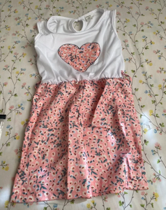 ชุดเสื้อผ้าเด็กผู้หญิงลายดอกไม้รูปหัวใจสำหรับฤดูร้อน ชุดเสื้อผ้าเด็กผู้หญิงอายุ 2-7 ปี สไตล์หวานน่ารักยอดนิยม - Product Image 6