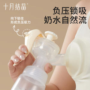 October Crystallization <b>Manual</b> <b>Breast</b> <b>Pump</b> Bpa Free Portable Handheld Milk Extractor For Postpartum Women - Product Image 4