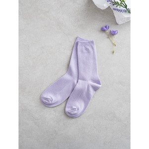 Monfoot Chaussettes de golf violettes à col long pour femme - Product Image 1