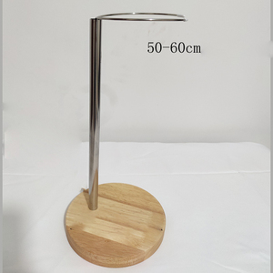 Soporte <span class=keywords><strong>Grande</strong></span> para Muñecas de 50-90 cm, Base de Madera, Soporte de Exhibición de Acero Inoxidable - Product Image 2