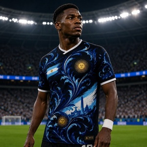 Nueva Camiseta de Fútbol de <span class=keywords><strong>Argentina</strong></span> 2026, Versión para Fanáticos de la Selección Nacional, Local y Visitante, Oficial de Tailandia, Venta al por Mayor - Product Image 1