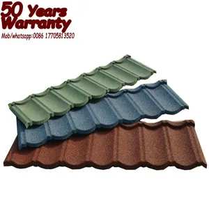 0.4mm 0.45mm 0.55mm Roofing Materials Step Tiles Hot Sale Color Stone Coated Roofing Sheet Ghana For Villa Roof Tiles