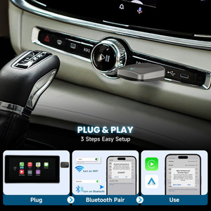 Adaptador Inalámbrico Carplay Dongle <span class=keywords><strong>Android</strong></span> <span class=keywords><strong>Auto</strong></span> 2025 Nuevo Mini 2 en 1 para Apple para Autos con Cableado <span class=keywords><strong>AA</strong></span> CP Wifi Plug & Play - Product Image 4