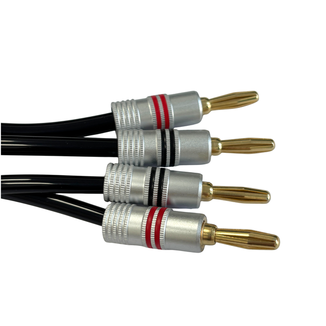 4mm Gold-Plated Banana Plug , Solderless Hi-Fi Audio Connector for Speaker Wire