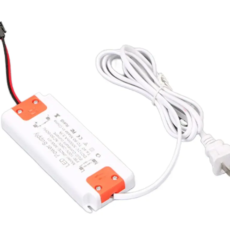 6W-50W DC LED Power Supply 12V 2A Constant Voltage Driver with Single Output LED Driver for 220V Input Voltage