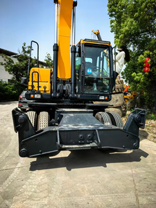 Excavadora de ruedas Hyundai 210W-9T usada de alta calidad, 21 toneladas, motor Cummins de fabricación coreana, rendimiento estable al mejor precio - Product Image 3