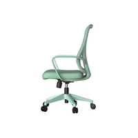 Chaise en maille pivotante de bureau de direction ergonomique à dossier haut vert clair confortable commerciale avec chaise de bureau à ascenseur réglable