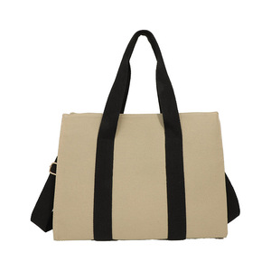 All-Match Trend One-<b>Shoulder</b> Casual Lady Handbag Female New Solid Color Cloth <b>Bag</b> Fashionable <b>Large</b>-Capacity Canvas <b>Bag</b> Female - Product Image 1