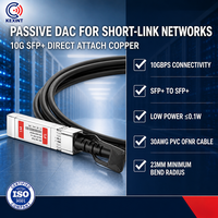 Câble Twinax DAC passif 10G SFP+ compatible KEXINT Cisco SFP-H10GB-CU1M 1m pour connexions de commutateurs de centre de données