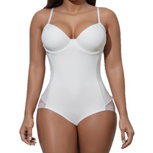 Body gainant amincissant en nylon avec boutons, <span class=keywords><strong>grande</strong></span> <span class=keywords><strong>taille</strong></span>, 10000 kg, pour femme, post-partum, <span class=keywords><strong>corset</strong></span> abdominal, sous-vêtement, soutien-gorge à bretelles - Product Image 5