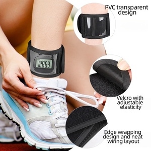 New Adjustable Step Counter Holder Clear PVC Pocket Anti Drop Running Walking Workout Fitness Tracker Pedometer Ankle <b>Strap</b> - Product Image 3