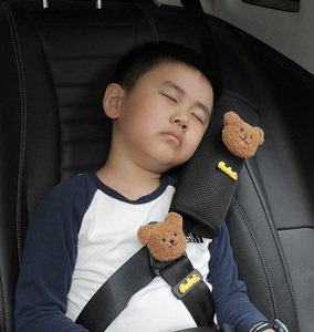 Soporte ajustable para cinturón de seguridad de coche de poliéster, posicionador DE SEGURIDAD DE VIAJE universal para niños, cubre hombros y cuello, cinturones de seguridad - Product Image 5