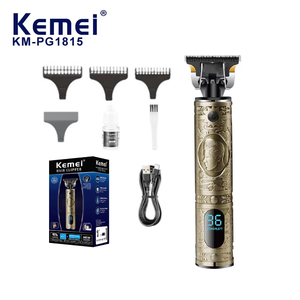 Cortadora de Pelo Inalámbrica Kemei KM-PG1815 con Batería de Litio de 1500 mAh, Recortadora de Pelo Profesional, Recargable, con Cuchilla en T, Recortadora Europea <span class=keywords><strong>T9</strong></span> - Product Image 1