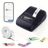 Impresora de Etiquetas Térmica Portátil de Alta Definición 203dpi, Mini Impresora de Bolsillo sin Tinta, Superventas