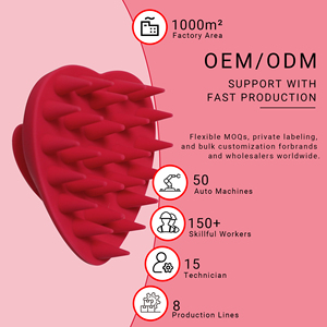 Cepillo Masajeador de Silicona Redondo para Champú y Cuero Cabelludo JUNYI <span class=keywords><strong>JYSH</strong></span>-003, Agarre Ergonómico, Fácil Manejo, Impermeable, Suave y Duradero para el Cuidado del Cabello - Product Image 4