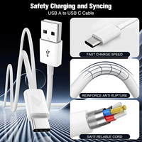 Haute qualité personnaliser logo câble de données 3ft Type c Micro usb chargeur rapide câble de charge Usb c pour Samsung