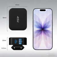 Chargeur pliable Tommox 45W avec prise EU KR, chargeur rapide USB-C pour téléphone, vente en gros de chargeurs USB-C pour iPhone Samsung