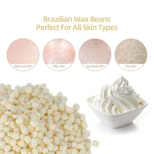 GuangDong Factory Wholesale Private Label Hard Wax Hair Removal Depilatory Wax Beans For Body Waxing 500g